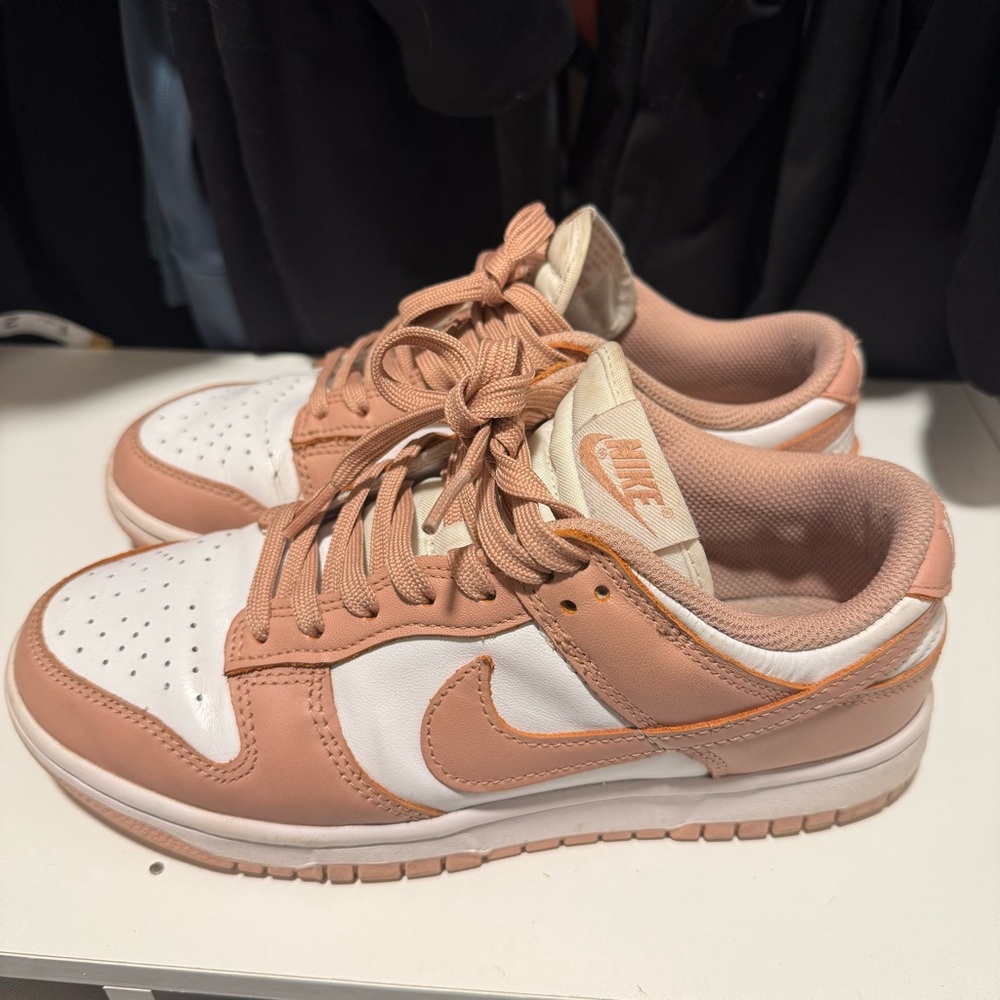 Nike Women's Blush and White Sneakers